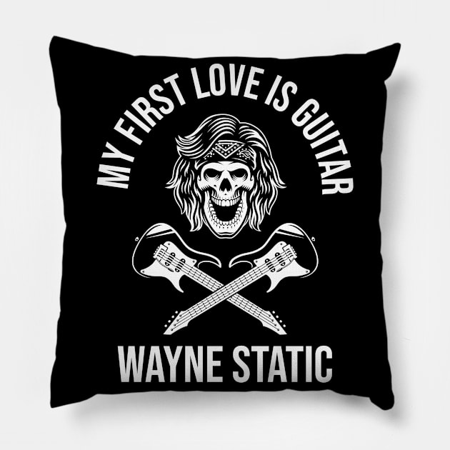 wayne static wayne static Pillow by PencarianDolar