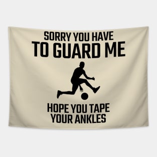 funny basketball Tapestry