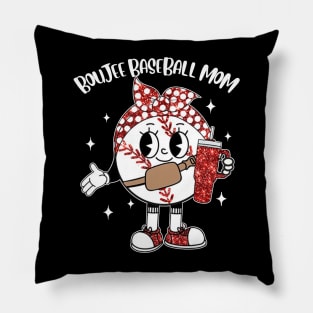 Boujee Baseball Mom Pillow