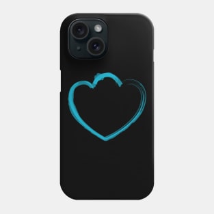Mutant Heart Pale Blue Phone Case