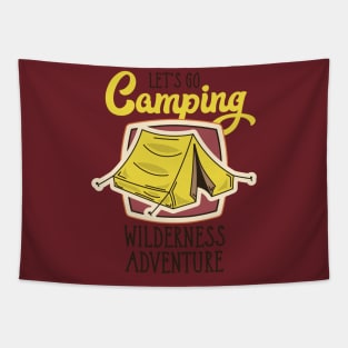 Let's Go Camping Tapestry