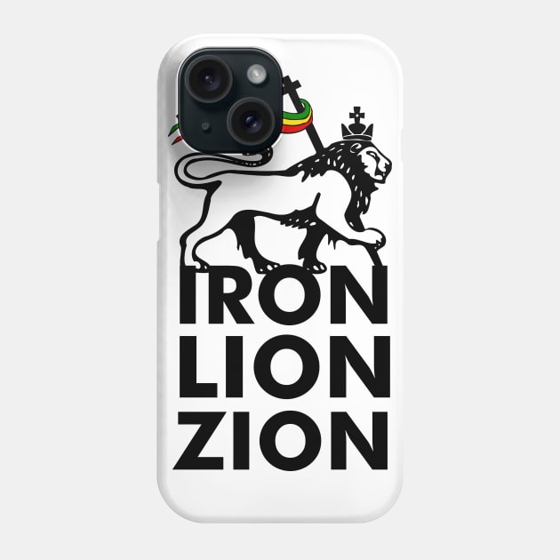 Iron Lion Zion, Lion Of Judah Phone Case by alzo