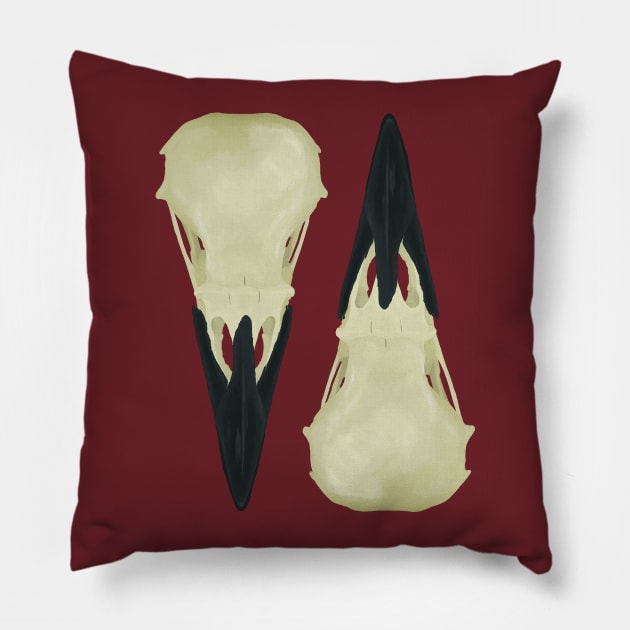 Odin's Ravens Pillow by artsandherbs