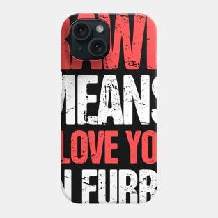 Funny Anthro Furry Fandom Fursuit Con Gift Phone Case