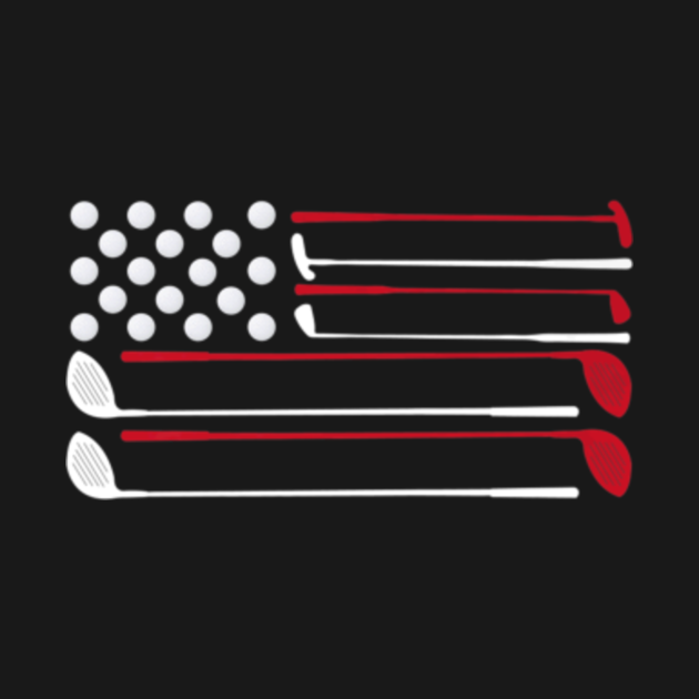 American Flag Golfer USA Flag Golf Gift - Golf - T-Shirt | TeePublic