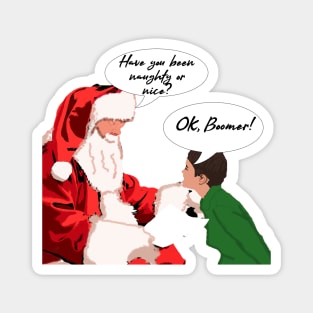 OK Boomer Funny Christmas Design Magnet