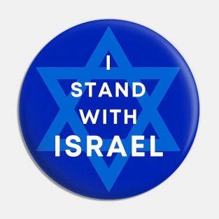 I stand with Israel Pin