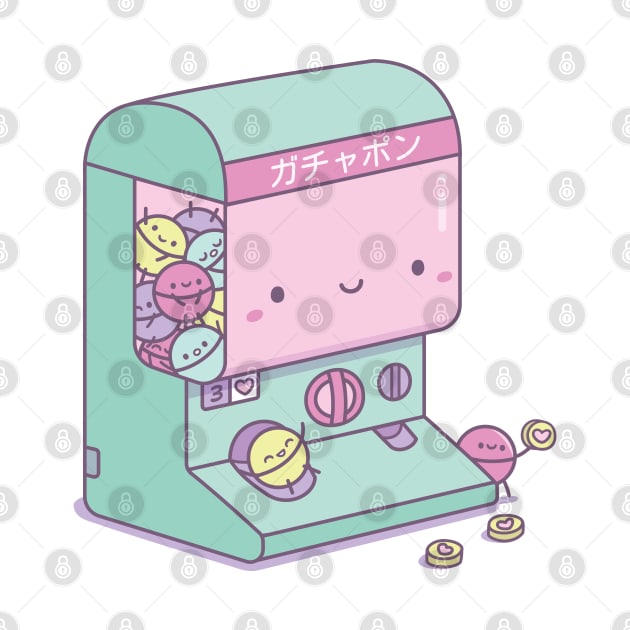 Cute Japanese Gachapon Capsule Toy Machine by rustydoodle