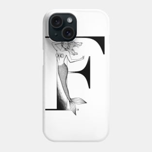 Mermaid Monogram F Phone Case