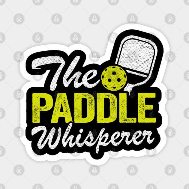 The Paddle Whisperer Funny Pickleball Magnet by Kuehni