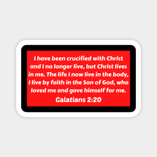 Bible Verse Galatians 2:20 Magnet