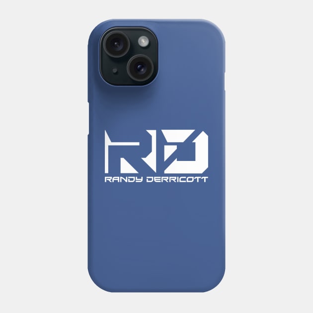 Randy Derricott Logo (White) Phone Case by Randy Derricott Merch