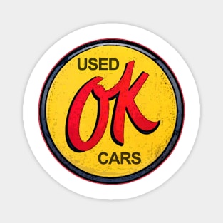 OK Used Car Vinatge Sign Magnet