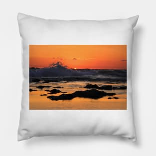 Mediterranean summer sunset Pillow