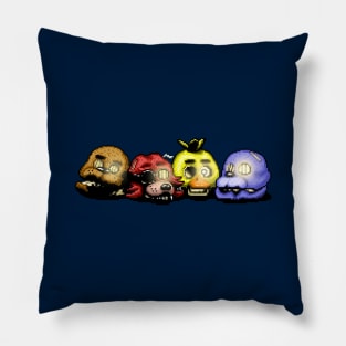 Five Nights at Freddy's 3 Pixel art Ending heads Pillow