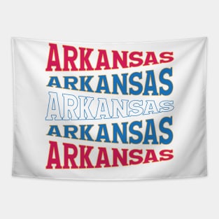 TEXT ART USA ARKANSAS Tapestry