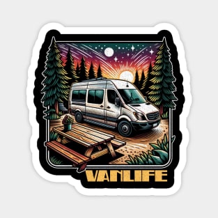 Mountain Vanlife Magnet