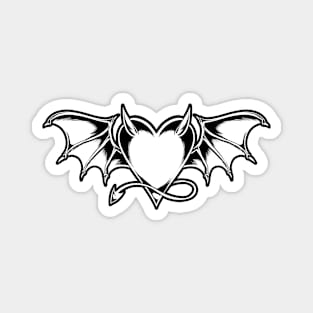 Devil Heart Tattoo Magnet