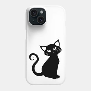 Black cat - Catshirt - Catslover - Vegan - Kawaii - gift idea Phone Case