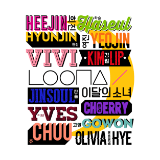 LOONA FONT COLLAGE 2 T-Shirt