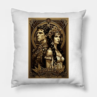 Julius Caesar and Cleopatra Pillow