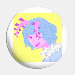 Moth girl Pin