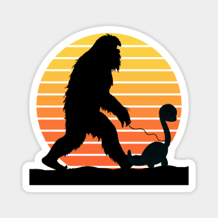 Bigfoot walking Dinosaur Magnet