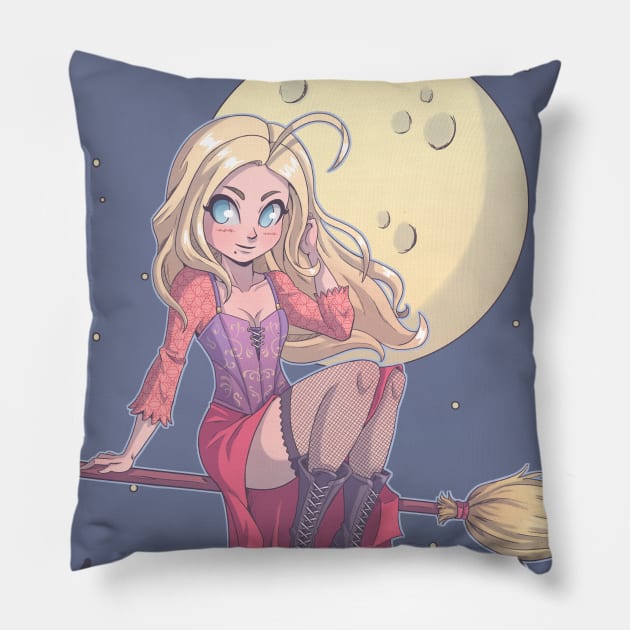 Sarah Sanderson Pillow by MauroAlbatros