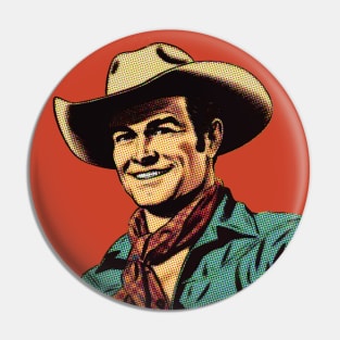 Comic Book Cowboy Pin