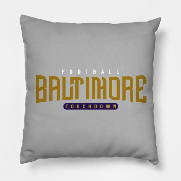 Baltimore Football Team Pillow by igzine