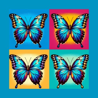 Pop Morpho Butterfly Art - Cool Insect T-Shirt