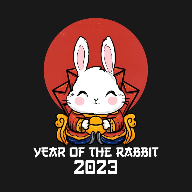 Cute Rabbit Chinese New Year 2023 - Year of the Rabbit 2023 by Jhon Towel