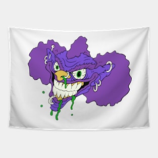 Purple Clown Albert Tapestry