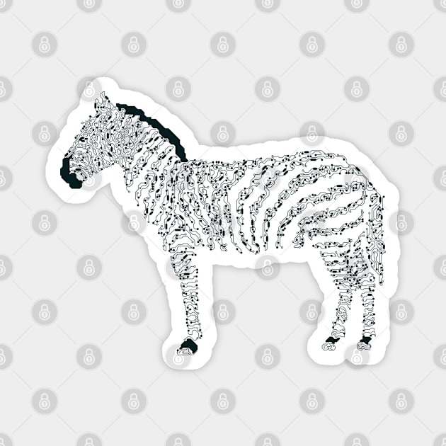 Zebra Electronic Magnet by Mako Design 