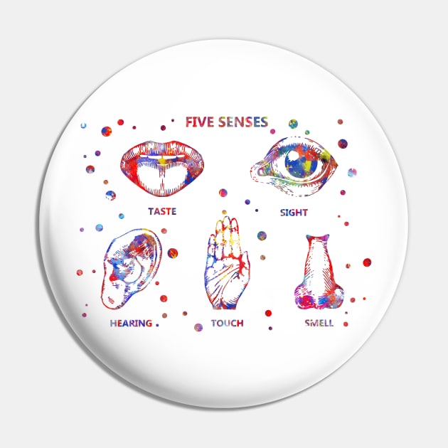 Five senses Pin by RosaliArt