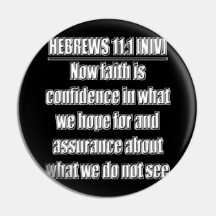 Hebrews 11:1 New International Version Pin