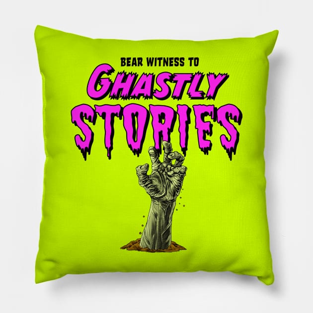 Ghastly Stories Zombie Graveyard Hand Pillow by GothicStudios