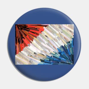 Red White and Blue Collage Pin
