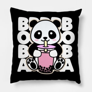 Kawaii Boba Tea Cute Anime Panda Kawaii Bubble Tea Drink Pillow