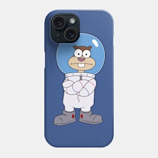 Squirrel Sandy Cheeks from Spongebob stands with his hands folded. meme 2022 Phone Case