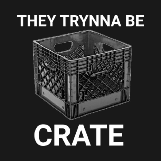 They Trynna Be Crate Meme Meme Hoodie TeePublic