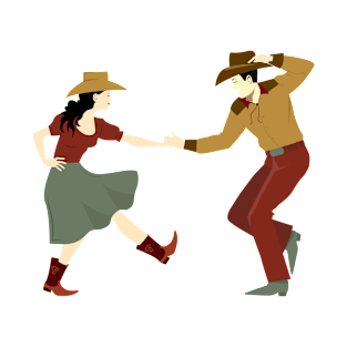 Country couple dancing T-Shirt