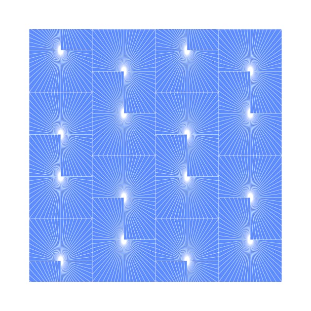 Periwinkle Blue Modern Geometry by Carolina Díaz