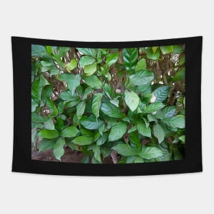 Garden Green Leaves Tapestry