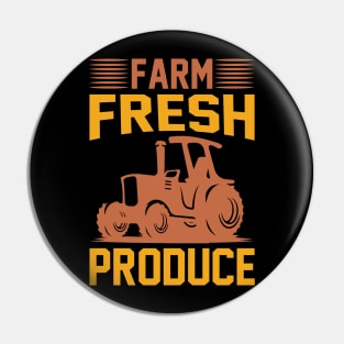 Farm Fresh Produce T Shirt For Women Men Pin