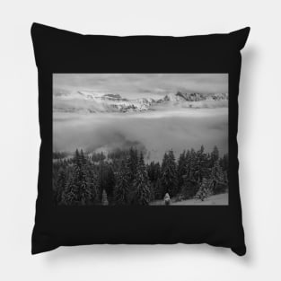 Looking out over a sea of clouds Pillow