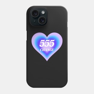 Angel Number 555 Heart Aura Phone Case