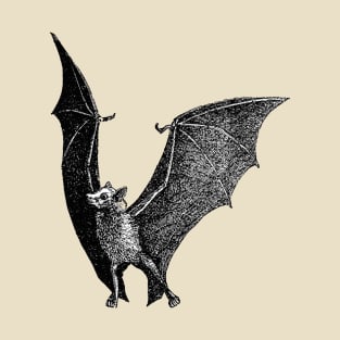 Bat Vintage Illustration T-Shirt