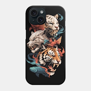 big cats and koi fish Phone Case