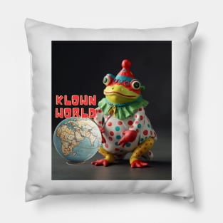 Klown World, Clown Frog, Honk Honkler Pillow